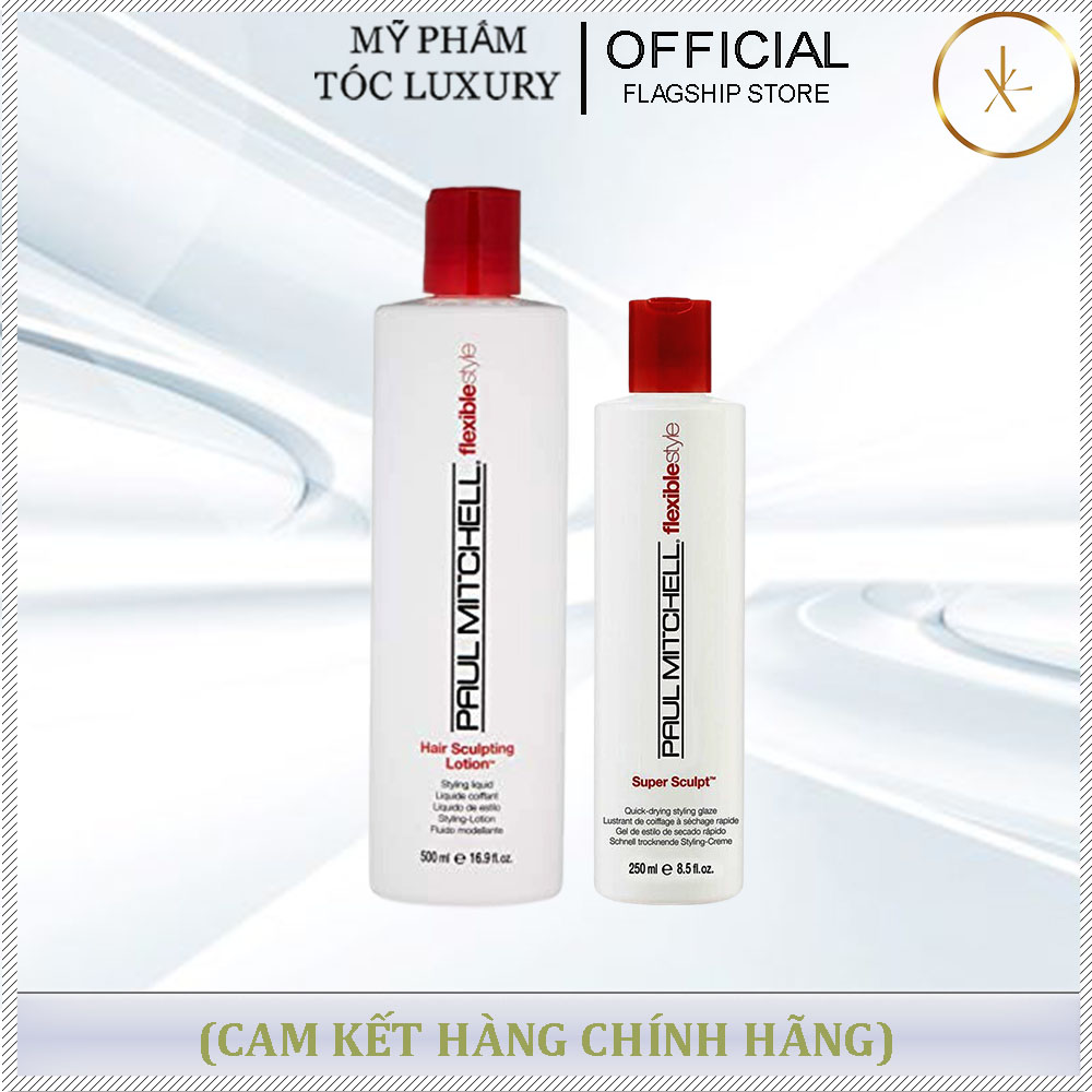 GEL TẠO NẾP TÓC UỐN MÙI TÁO XANH PAUL MITCHELL SUPER SCULPT 500ML-250ml